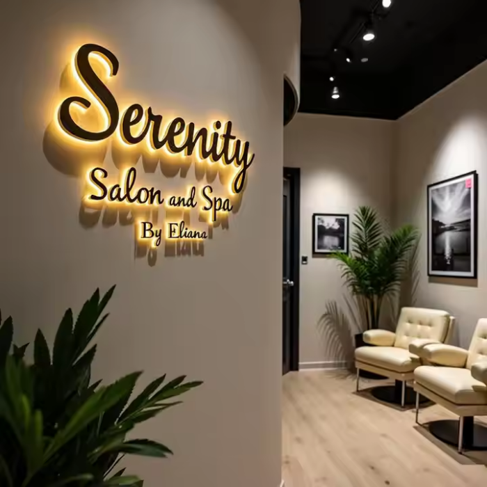 salon and spa neon signs