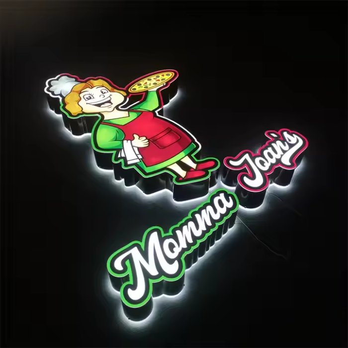 backlit neon signs
